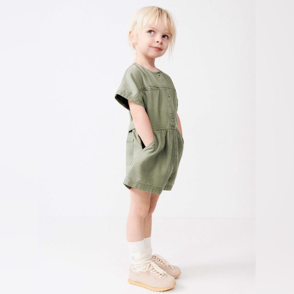 Zara kids flowy short jumpsuit